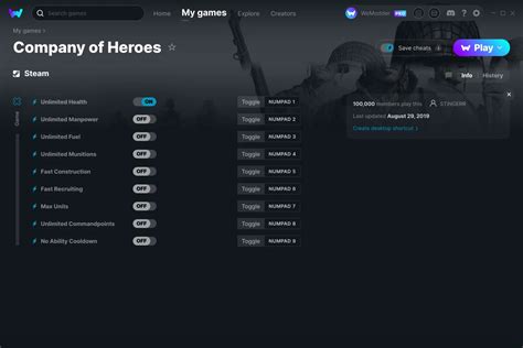 company of heroes - legacy edition trainer|Company of Heroes Cheats & Trainers for PC .